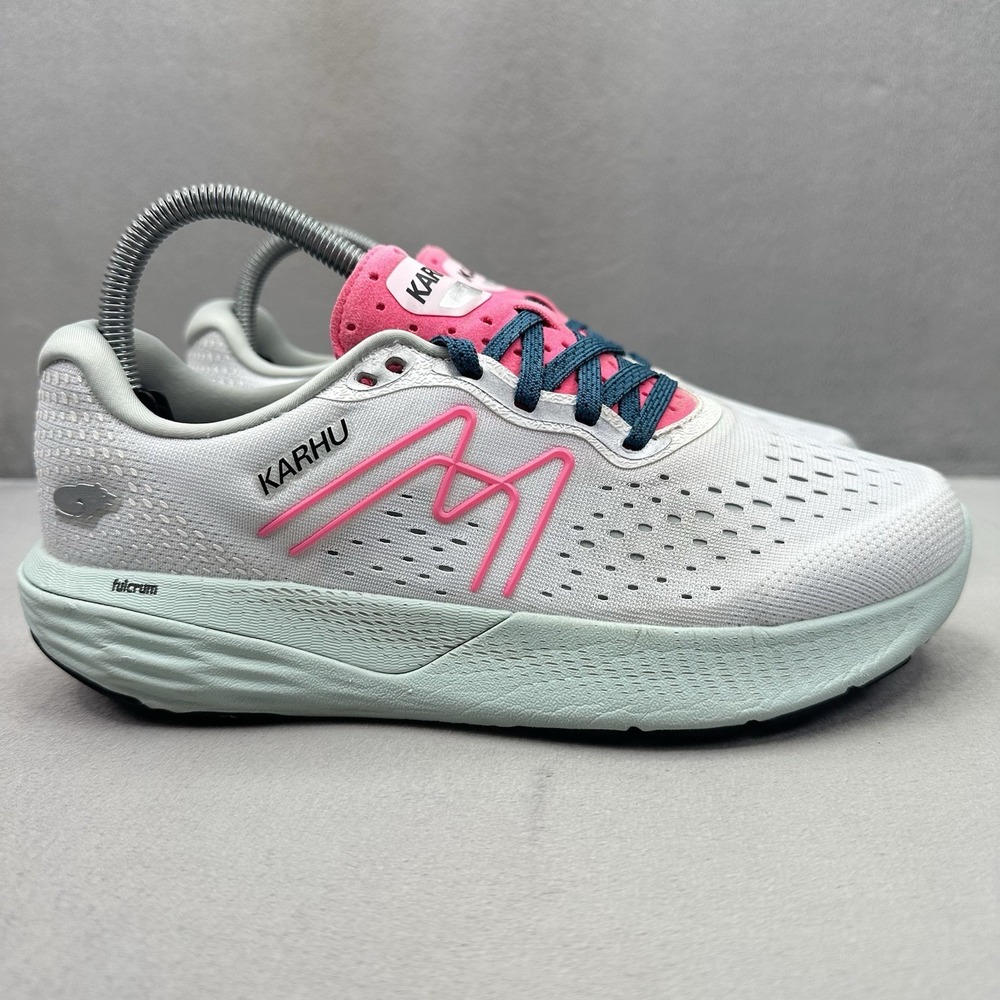 Karhu Ikoni Ortix Womens Size 8 Shoes White / Pink Athletic Running Sneakers